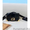 UK Fendi Baguette Trunk Mini Leather Bag 7VA507 Black