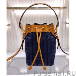 Luxury Mon Tresor denim mini bag Blue