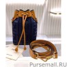 Luxury Mon Tresor denim mini bag Blue