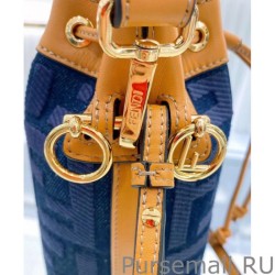 Luxury Mon Tresor denim mini bag Blue