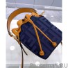 Luxury Mon Tresor denim mini bag Blue