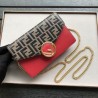 Luxury 553745 F coining calfskin Mini Clutch Red