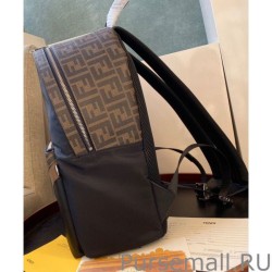 Top Fendi Nylon Backpack 7VZ042 Coffee