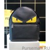 High Fendi Bag Bugs Leather Backpack Black