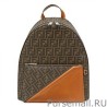 High Fendi Fabric Backpack 7VZ042 Coffee