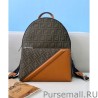 High Fendi Fabric Backpack 7VZ042 Coffee