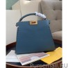 High Quality Peekaboo Iconic Essentially Bag 8BN302 Blue