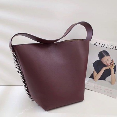 Cheap Givenchy Infinity Bucket Bag in Burgundy Calfskin 23081