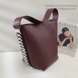 Cheap Givenchy Infinity Bucket Bag in Burgundy Calfskin 23081