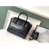 Top Quality Givenchy Antigona Crocodile Pattern Tote Handle Bag Black