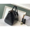 Top Quality Givenchy Antigona Crocodile Pattern Tote Handle Bag Black