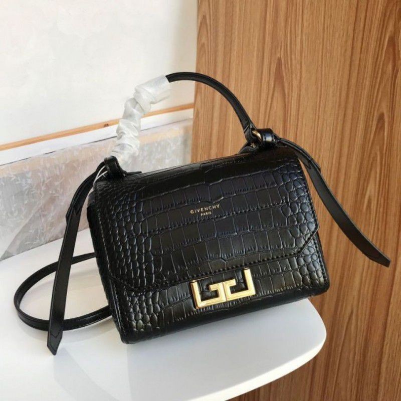 Wholesale Givenchy Eden Mini Crocodile Pattern Bag Black