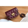 1:1 Mirror Givenchy GV3 Bag Diamond Quilted Leather Claret