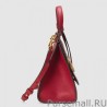 High Quality Gucci GG Marmont Leather Top Handle Bags 421890 A7M0T 6339