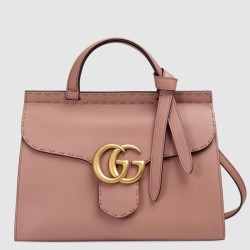 Perfect Gucci GG Marmont Leather Top Handle Bags 421890 A7M0T 6813