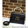 Wholesale Gucci Padlock small Gucci Signature top handle Bag 453188 Black