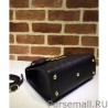 Wholesale Gucci Padlock small Gucci Signature top handle Bag 453188 Black