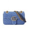 High Quality GG Marmont Denim Mini Bag 446744 Blue