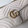 UK GG Marmont Matelasse Mini Bag 443497 White