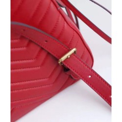 Wholesale GG Marmont Quilted Leather Backpack Bag 476671 Red