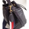 Top Quality GG Marmont Quilted Leather Bucket Bag 476674 Black
