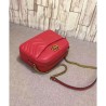 Top Quality GG Marmont Matelasse Shoulder Bag 443499 Red