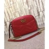 Top Quality GG Marmont Matelasse Shoulder Bag 443499 Red