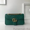 Best GG Marmont Matelasse Mini Bag 443497 Green