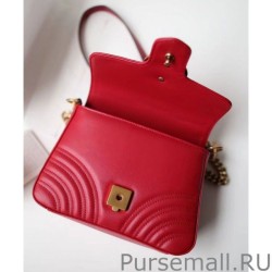 Wholesale GG Marmont mini top handle bag 547260 Red