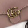 1:1 Mirror GG Marmont leather top handle bag 42189 Pink