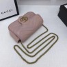 Designer GG Marmont matelasse Leather Super Mini Bag 476433 Pink