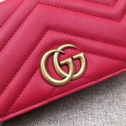 Replica GG Marmont Studs Mini Should Bag 488426 Red