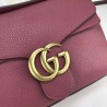 1:1 Mirror GG Marmont Leather Shoulder Bags 401173 Claret