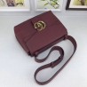 1:1 Mirror GG Marmont Leather Shoulder Bags 401173 Claret