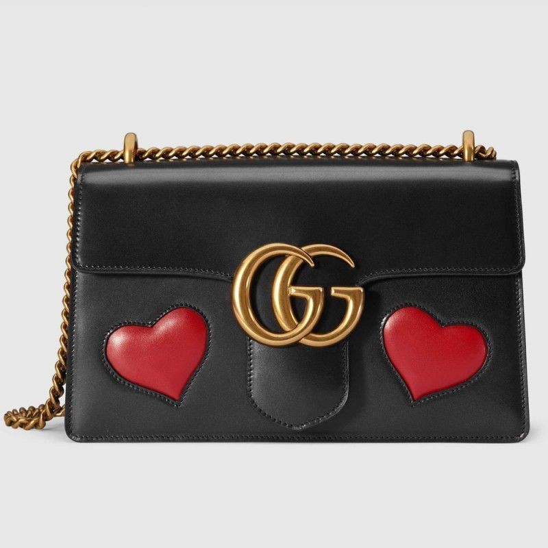 Copy Gucci GG Marmont Leather Shoulder Bags 431777 CDZIT 8482