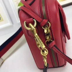 Top GG Marmont Small Shoulder Bag 498100 Red