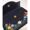 Cheap Embroidered small shoulder bag 499617 Black