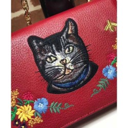 Designer Embroidered small shoulder bag 499617 Red