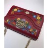 Designer Embroidered small shoulder bag 499617 Red