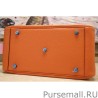 Fashion Hermes Lindy 26cm 30cm 34cm Bag In Orange Leather