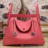 High Quality Hermes Lindy 26cm 30cm 34cm Bag In Rose Lipstick Leather