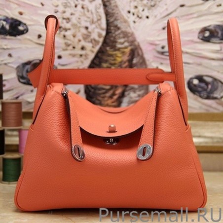 AAA+ Hermes Lindy 26cm 30cm 34cm Bag In Crevette Leather