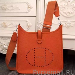 Designer Hermes Orange Evelyne II TPM And III PM Bag
