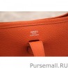 Designer Hermes Orange Evelyne II TPM And III PM Bag