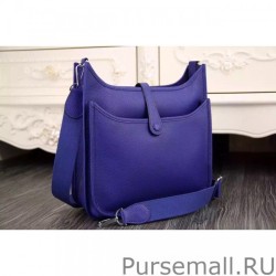 High Quality Hermes Blue Evelyne II TPM And III PM Bag