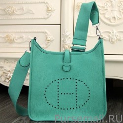 Top Quality Hermes Turquoise Evelyne III PM Bag