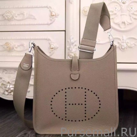 Replicas Hermes Grey Evelyne III PM Bag