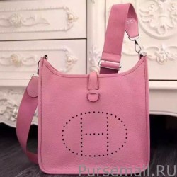 Fashion Hermes Pink Evelyne II TPM And III PM Bag