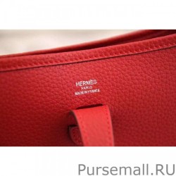 High Hermes Vermillion Evelyne II TPM And III PM Bag