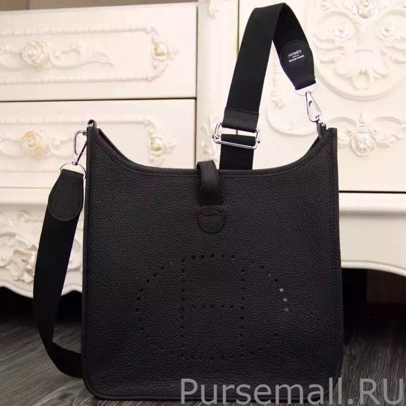 Copy Hermes Black Evelyne II TPM And III PM Bag